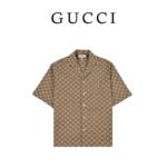 GUCCI linen blend canvas shirt（102950）