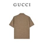 GUCCI linen blend canvas shirt（102950） - 图片 2