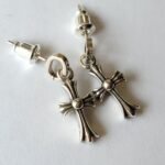 CHROME HEARTS 925 Baby Fat Drop Silver Earrings（CHROME HEARTS 415）