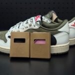 【LJR】Travis Scott × Nike Air Jordan 1 Low OG SP "Olive"LJR(DM7866-200) - 图片 5