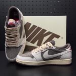 【LJR】Travis Scott × Nike Air Jordan 1 Low OG SP "Reverse Mocha/Sail and Ridgerock"LJR（DM7866-162） - 图片 3