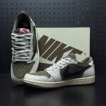 【LJR】Travis Scott × Nike Air Jordan 1 Low OG SP "Olive"LJR(DM7866-200) - 图片 4