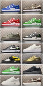 Nike Air Force 1 Low x Louis Vuitton 'black white'（1A9V-black and white） - 图片 8