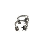 CHROME HEARTS Open Strength Skull Bar Ring（CHROME HEARTS 275） - 图片 4