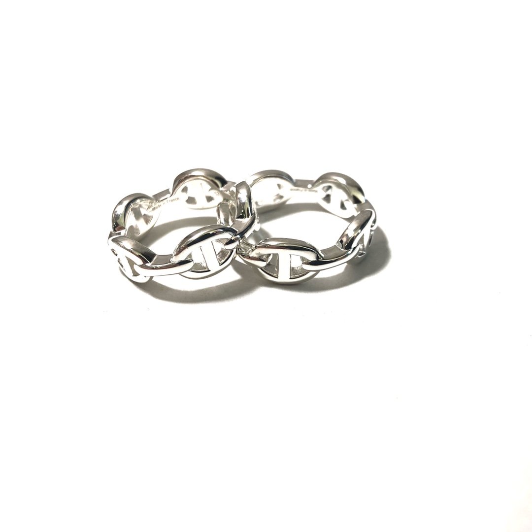 20210113-i1610515746-2261-0-jpg HERMES Chaine d'Ancre Enchainee Ring(H109507B) - 图片 1