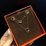 Hermes Vertige Cœur necklace and earrings （H119311B-00ST） - 图片 3