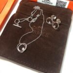 Hermes Vertige Cœur necklace and earrings （H119311B-00ST） - 图片 8