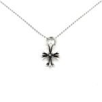CHROME HEARTS Double Cross Flower Necklace（CHROME HEARTS 255）