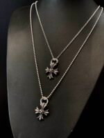 CHROME HEARTS Double Cross Flower Necklace（CHROME HEARTS 255） - 图片 2