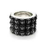 CHROME HEARTS Three-layer cross flower ring（CHROME HEARTS 279）
