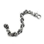 𝗖𝗵𝗿𝗼𝗺𝗲 𝗛𝗲𝗮𝗿𝘁𝘀 Half flower shrimp clasp large bracelet（CHROME HEARTS 322） - 图片 7