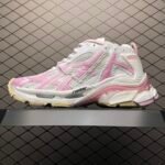 BALENCIAGA Runner Sneaker "White/Pink"（677403W3RB39059）