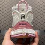 BALENCIAGA Runner Sneaker "White/Pink"（677403W3RB39059） - 图片 7