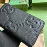 GUCCI Logo Embossed Zip-Around Wallet (739482AABY01000) - 图片 4