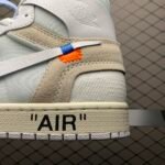 OFF-WHITE × NIKE AIR JORDAN 1 WHITE   (AQ0818-100) - 图片 4