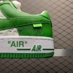 Louis Vuitton × Nike Air Force 1 Low by Virgil Abloh "White & Gym Green"（1A9V9V） - 图片 4