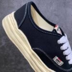 Maison MIHARA YASUHIRO BAKER Vintage-Like OG Sole Canvas Low-top Sneaker "Black" (A09FW735) - 图片 3