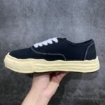 Maison MIHARA YASUHIRO BAKER Vintage-Like OG Sole Canvas Low-top Sneaker "Black" (A09FW735)