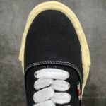 Maison MIHARA YASUHIRO BAKER Vintage-Like OG Sole Canvas Low-top Sneaker "Black" (A09FW735) - 图片 5