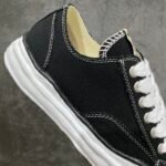 Maison MIHARA YASUHIRO PETERSON OG Sole Canvas Low-top Sneaker "Black" (A01FW703) - 图片 7