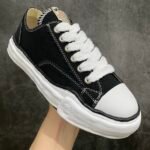 Maison MIHARA YASUHIRO PETERSON OG Sole Canvas Low-top Sneaker "Black" (A01FW703) - 图片 6