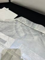 Givenchy Oversized sleeveless jacket in denim in - grey/white（BM012A5Y4U-069） - 图片 11