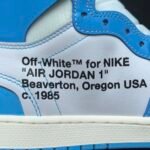 【LJR】Off-White × Nike Air Jordan 1 High UNC "White/Dark Powder Blue"LJR（AQ0818-148） - 图片 9
