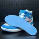 【LJR】Off-White × Nike Air Jordan 1 High UNC "White/Dark Powder Blue"LJR（AQ0818-148） - 图片 12