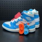 【LJR】Off-White × Nike Air Jordan 1 High UNC "White/Dark Powder Blue"LJR（AQ0818-148） - 图片 10
