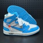 【LJR】Off-White × Nike Air Jordan 1 High UNC "White/Dark Powder Blue"LJR（AQ0818-148） - 图片 3