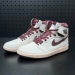 【LJR】A Ma Maniere × Nike Air Jordan 1 RETRO High OG "Sail and Burgundy" LJR（DO7097-100）