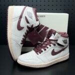 【LJR】A Ma Maniere × Nike Air Jordan 1 RETRO High OG "Sail and Burgundy" LJR（DO7097-100） - 图片 2