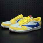 Travis Scott × Nike WMNS Air Jordan 1 Low OG "Canary" (DZ4137-700 )