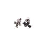 CHROME HEARTS Long Cross Flower Earrings（CHROME HEARTS 224）