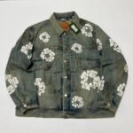 Denim Tears Men's Dirty Wash Wreath Type-2 Jacket (SS24WJ001-D）