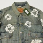 Denim Tears Men's Dirty Wash Wreath Type-2 Jacket (SS24WJ001-D） - 图片 9