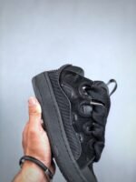 Lanvin Curb Sneakers 'Black Glitter Spray'（FM-SKRK11-GRIP-A231010） - 图片 5