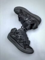 Lanvin Curb Sneakers 'Black Glitter Spray'（FM-SKRK11-GRIP-A231010） - 图片 4