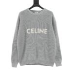 Celine ribbed wool oversized pullover  (2A19R423P-08GC）