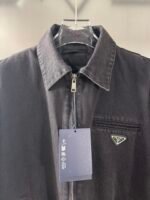 PRADA Padded Denim Bomber Jacket (GEB268-142D-F0631-S-OOO） - 图片 8