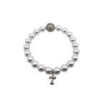 𝐂𝐡𝐫𝐨𝐦𝐞 𝐡𝐞𝐚𝐫𝐭𝐬 Pearl Cross Bracelet（CHROME HEARTS 210）