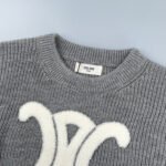 CELINE Triomphe crew neck sweater  (RY0GS423P-09GM） - 图片 8