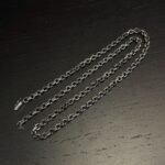 𝐂𝐡𝐫𝐨𝐦𝐞 𝐡𝐞𝐚𝐫𝐭𝐬 stone inlaid letter necklace（CHROME HEARTS 316） - 图片 3