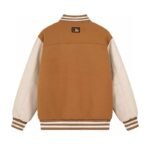 MLB logo embroidered vintage baseball jacket"brown"（3AJPF0124-43BGD） - 图片 2