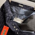 DIOR And Kaws logo print jeans（513D021B321X-C584） - 图片 4