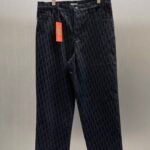 DIOR And Kaws logo print jeans（513D021B321X-C584）