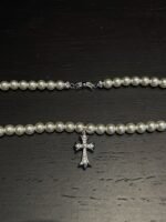 CHROME HEARTS Pearl Cross Necklace（CHROME HEARTS 246） - 图片 9