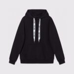 CELINE Loose Celine Sweatshirt / Cotton Fleece "Black"CELINE  (2Y468052H-38NO）