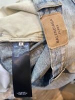 BALENCIAGA Men's George V Baggy Pants "Light Blue"（814161TNW655760） - 图片 6