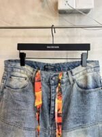 BALENCIAGA Men's George V Baggy Pants "Light Blue"（814161TNW655760） - 图片 7